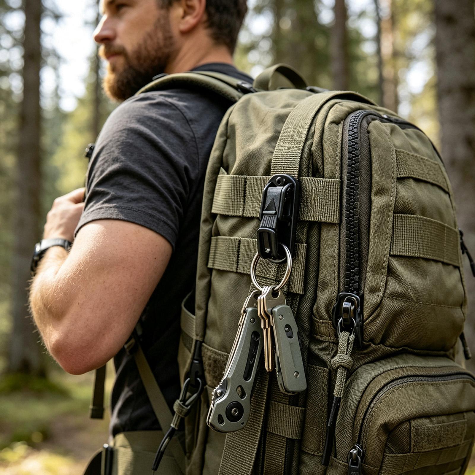 1pcs Belt Key Clip Multifuncti - Outdoor Adventure Backpack ulasan dan harga