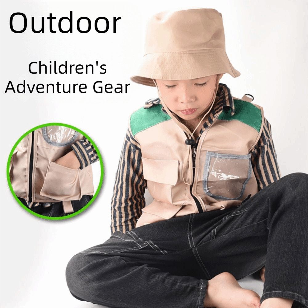 Multicolor Explorer Hat Vest D - Outdoor Adventure Kit For Kids ulasan dan harga