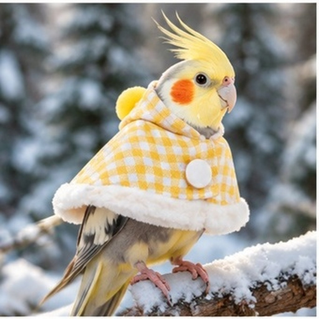 Plaid Bird Cape for Parrots Co - Outdoor Adventure Outfit ulasan dan harga