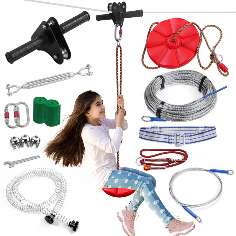 Zipline Kit, Outdoor Park Zip  - Outdoor Adventure Kit For Kids ulasan dan harga